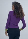 12461005-Sweater with collar detail-Lilac