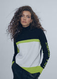 12461015-Two-tone sweater-Lime