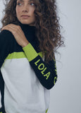 12461015-Two-tone sweater-Lime