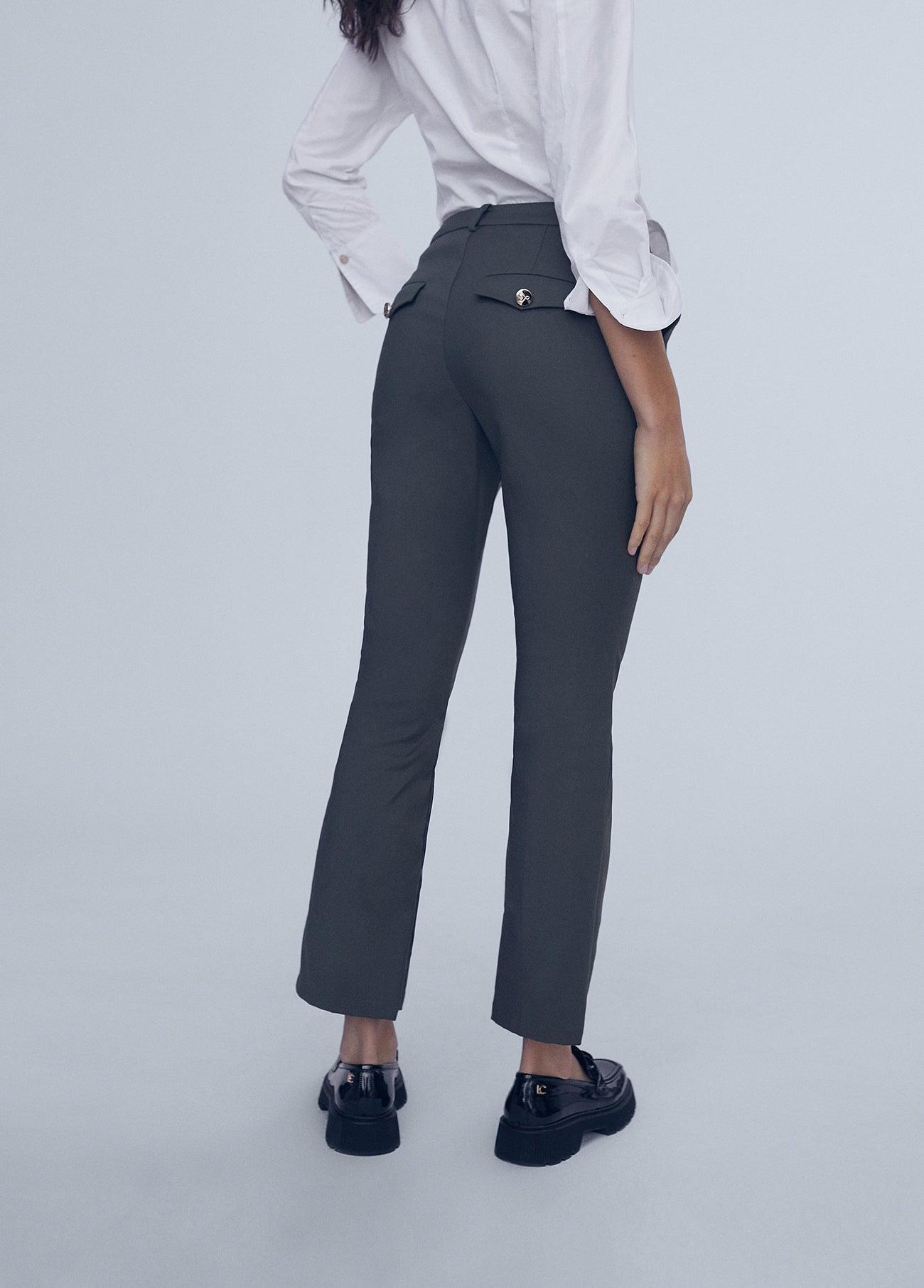 12467017-Basic trousers-Kaki