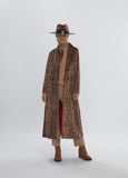 12470009-Long animal print coat-Multi