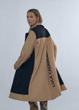 12470012-Contrast trench coat-Multi