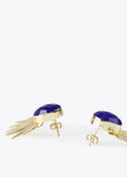 32410005-Leaf earrings-Blue