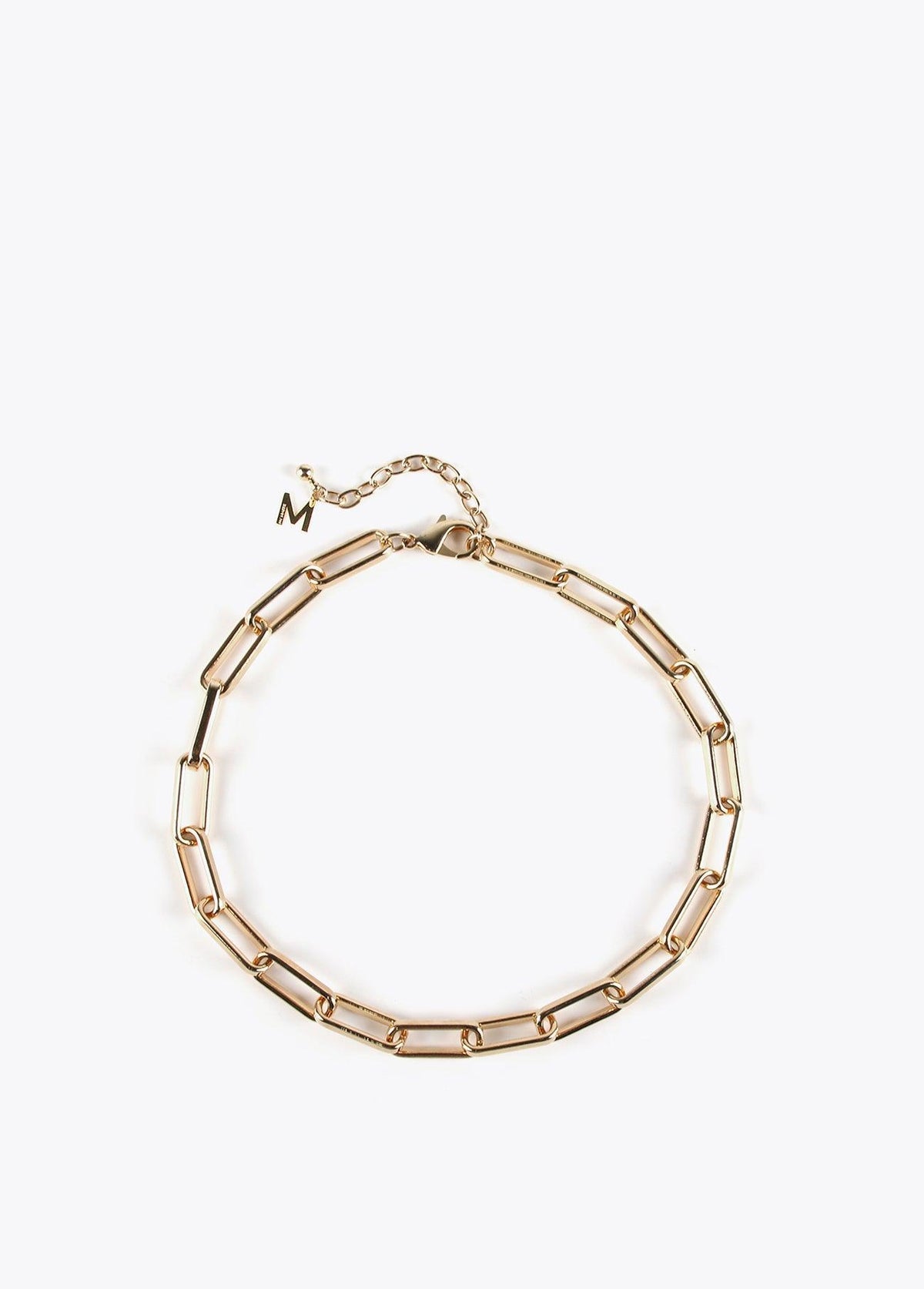 32411006-Short link necklace-Golden