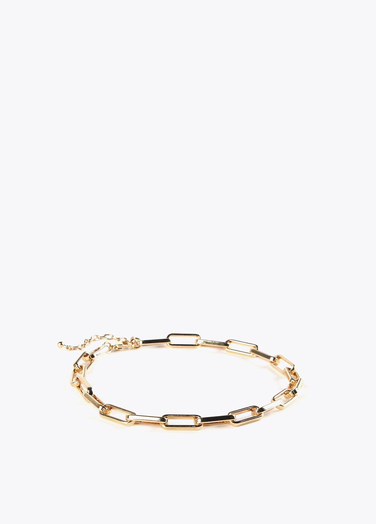 32411006-Short link necklace-Golden