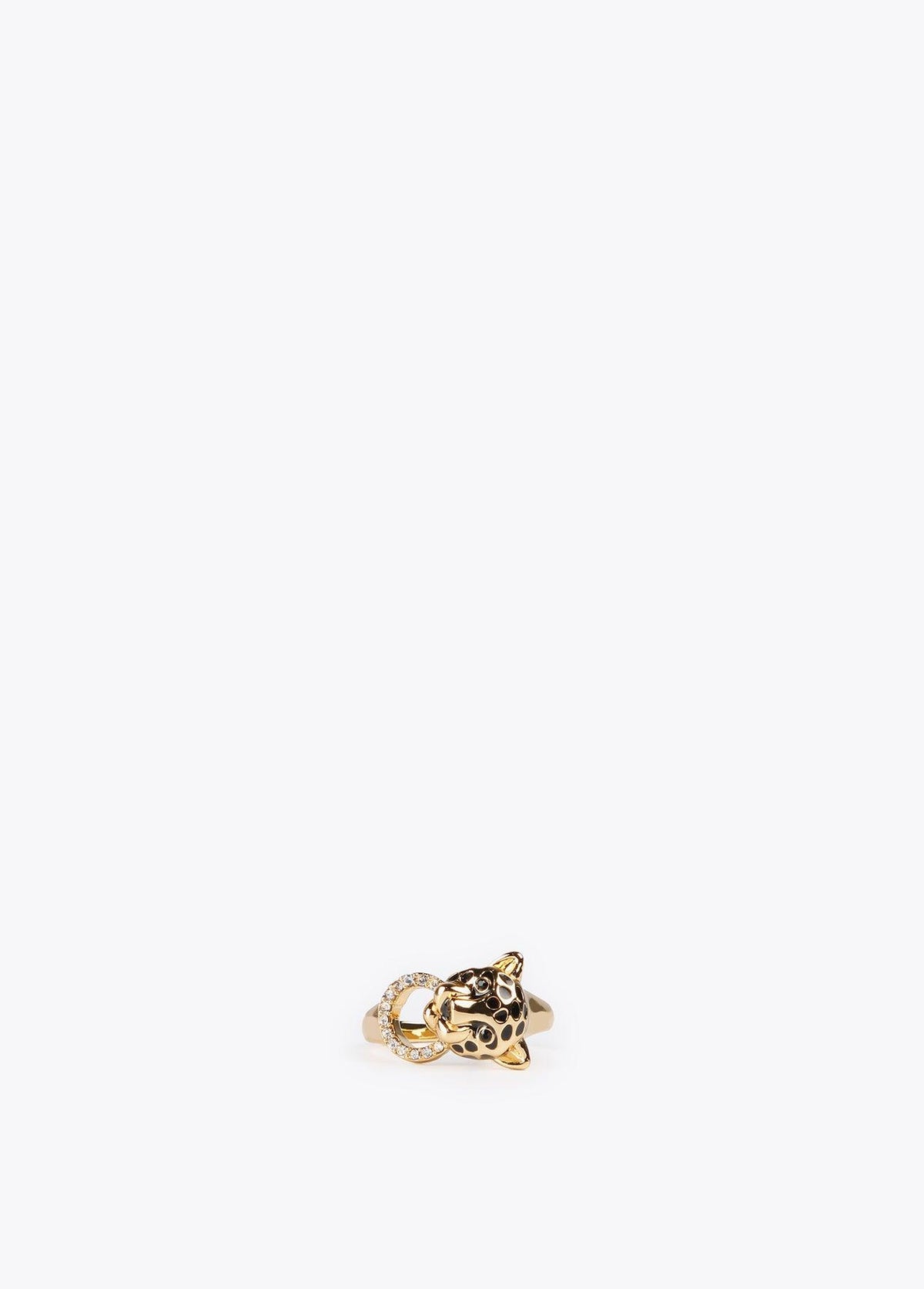 32412003-Leopard head ring-Golden