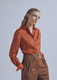 32460009-Shirt with M collar detail-Caramel