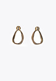 LS2403014-Gold-Small golden oval earrings