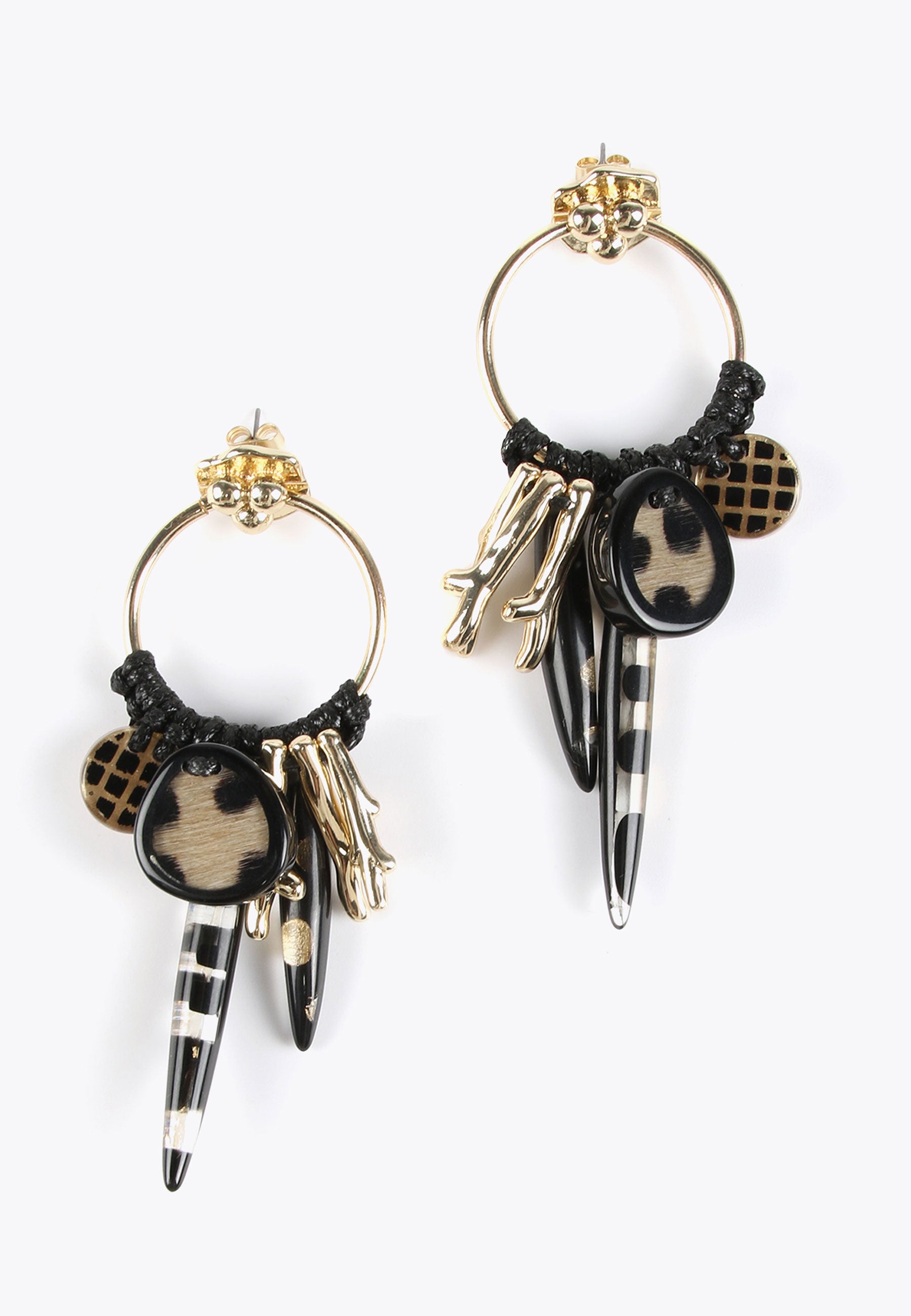 LS2403022-Black-African-style hoop earrings