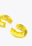 LS2403026-Lime-Thick hoop earrings