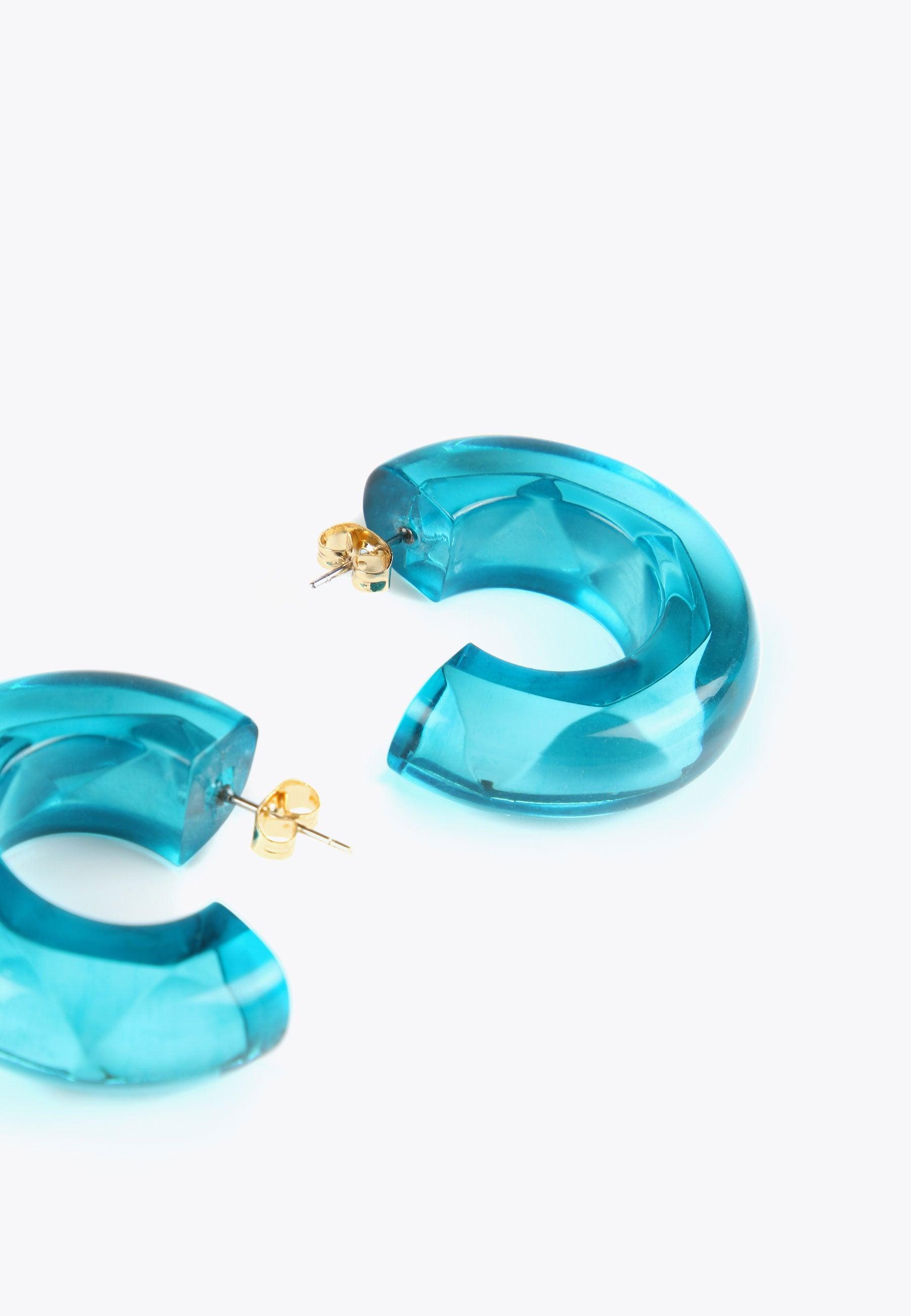 LS2403026-Electric-Blue-Thick hoop earrings