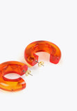 LS2403026-Orange-Thick hoop earrings