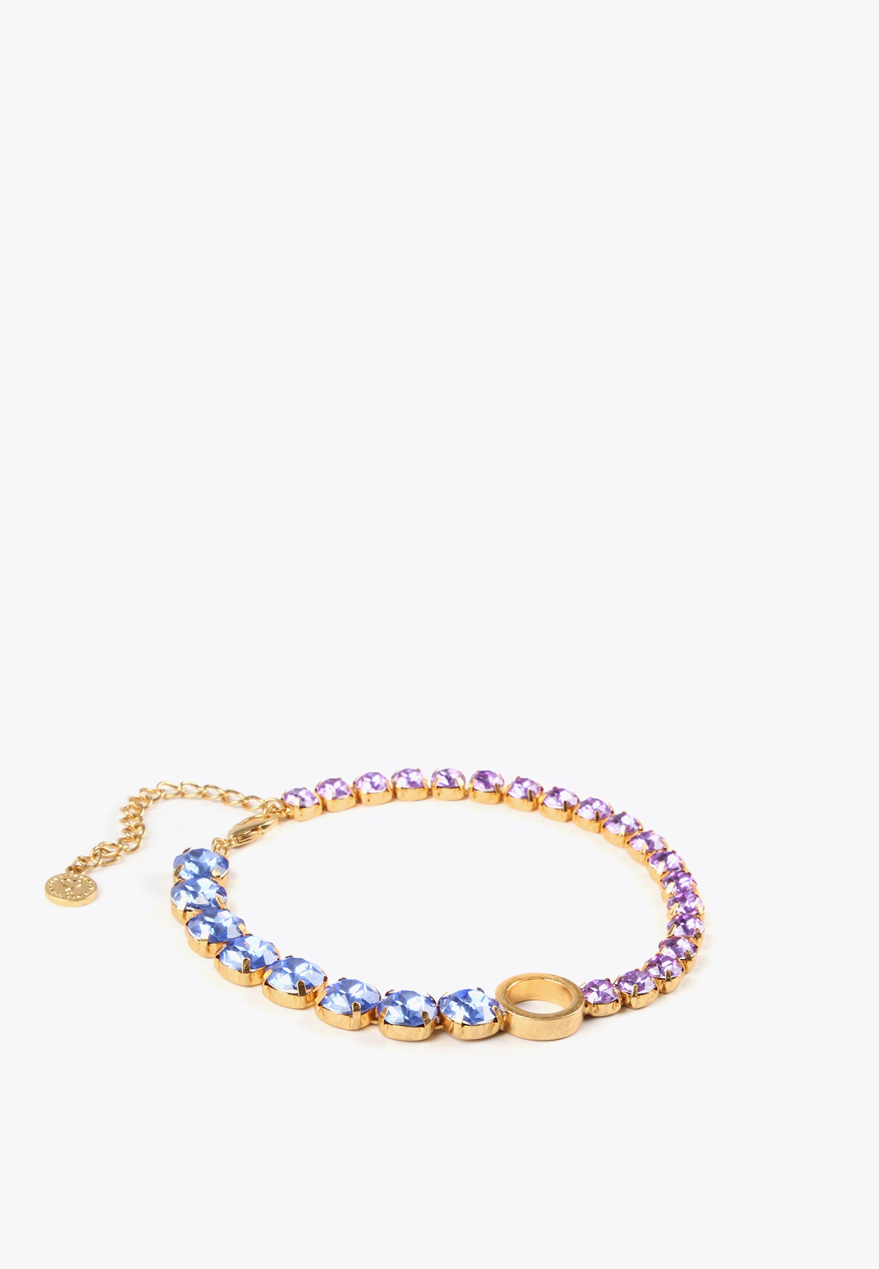 LS2403037-Lilac-Blue-Choker necklace with crystals