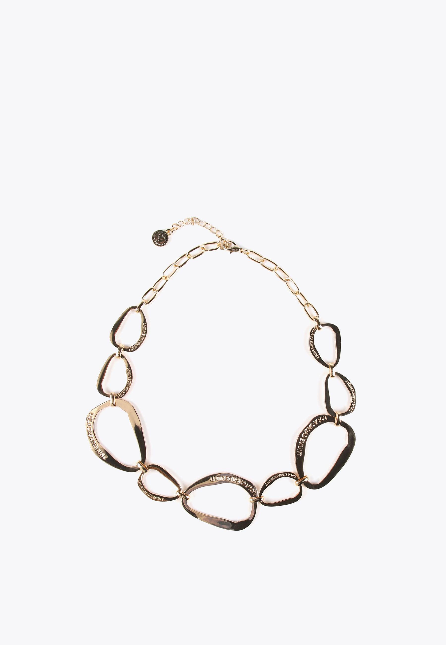 LS2403045-Gold-Golden choker necklace