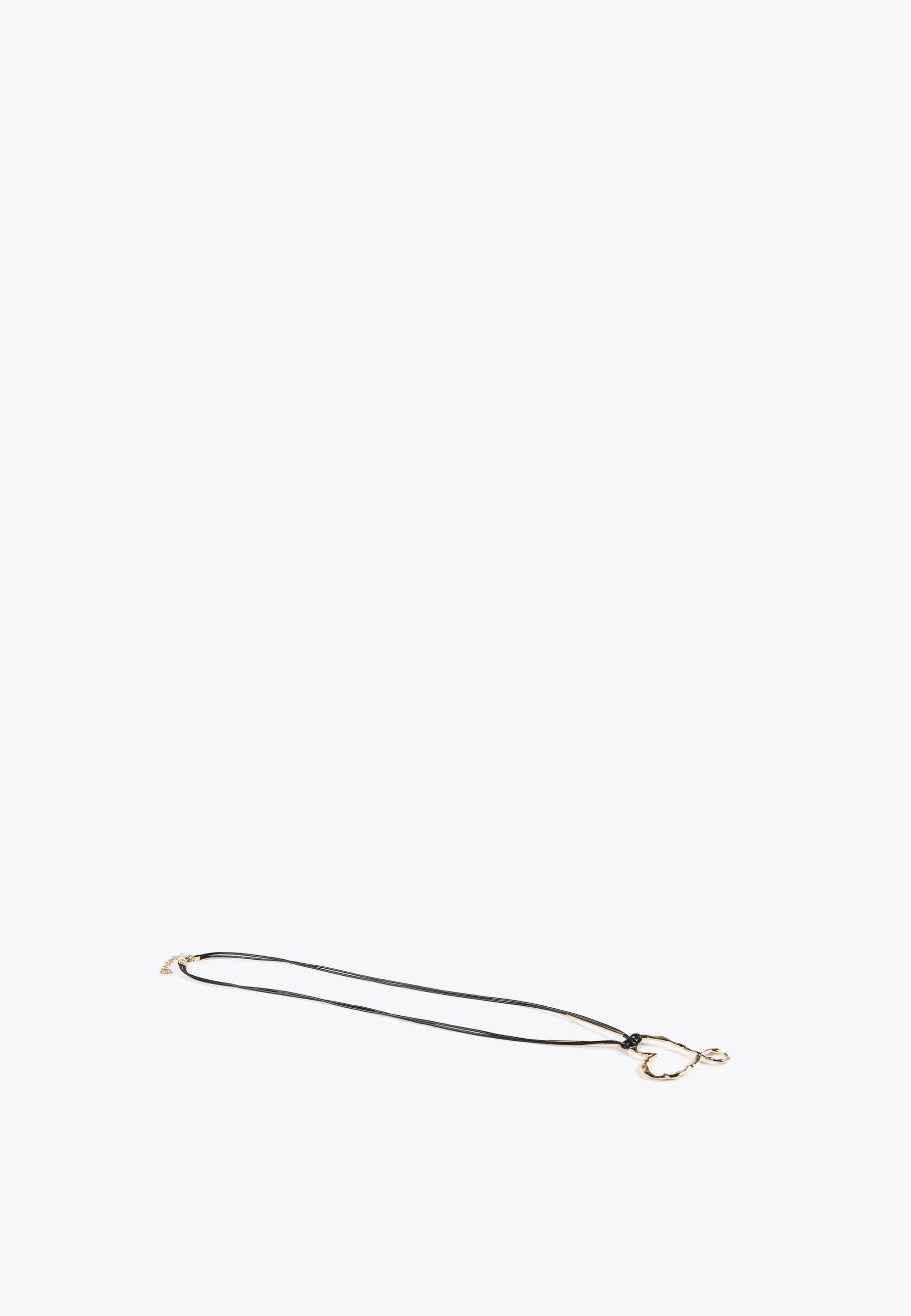 LS2403046-Gold-Long infinity heart necklace