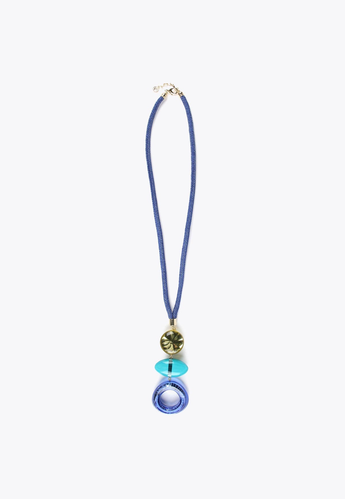 LS2403074-Electric-Blue-Maxi necklace with colourful pieces