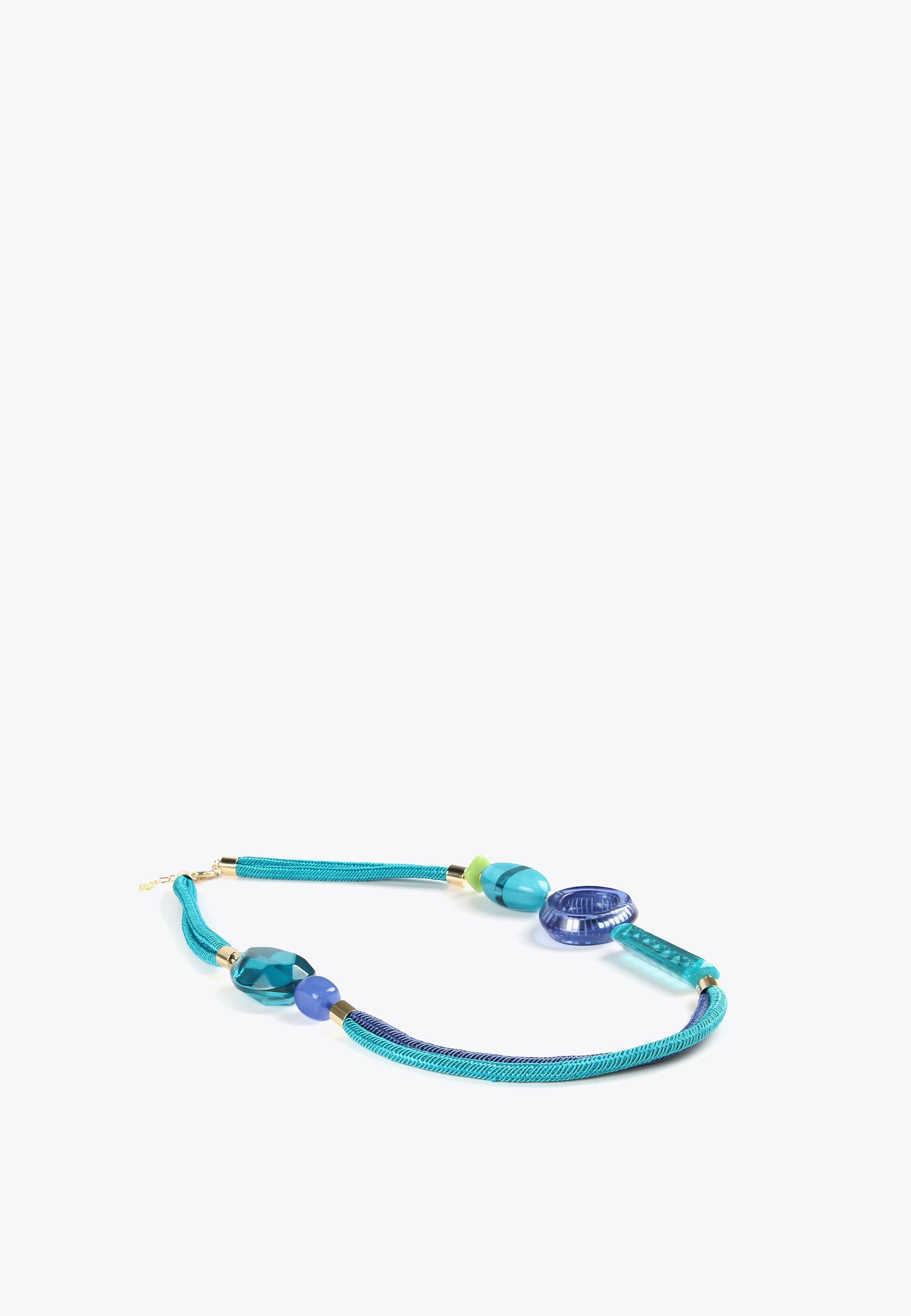 LS2403075-Electric-Blue-Cord necklace in blue tones