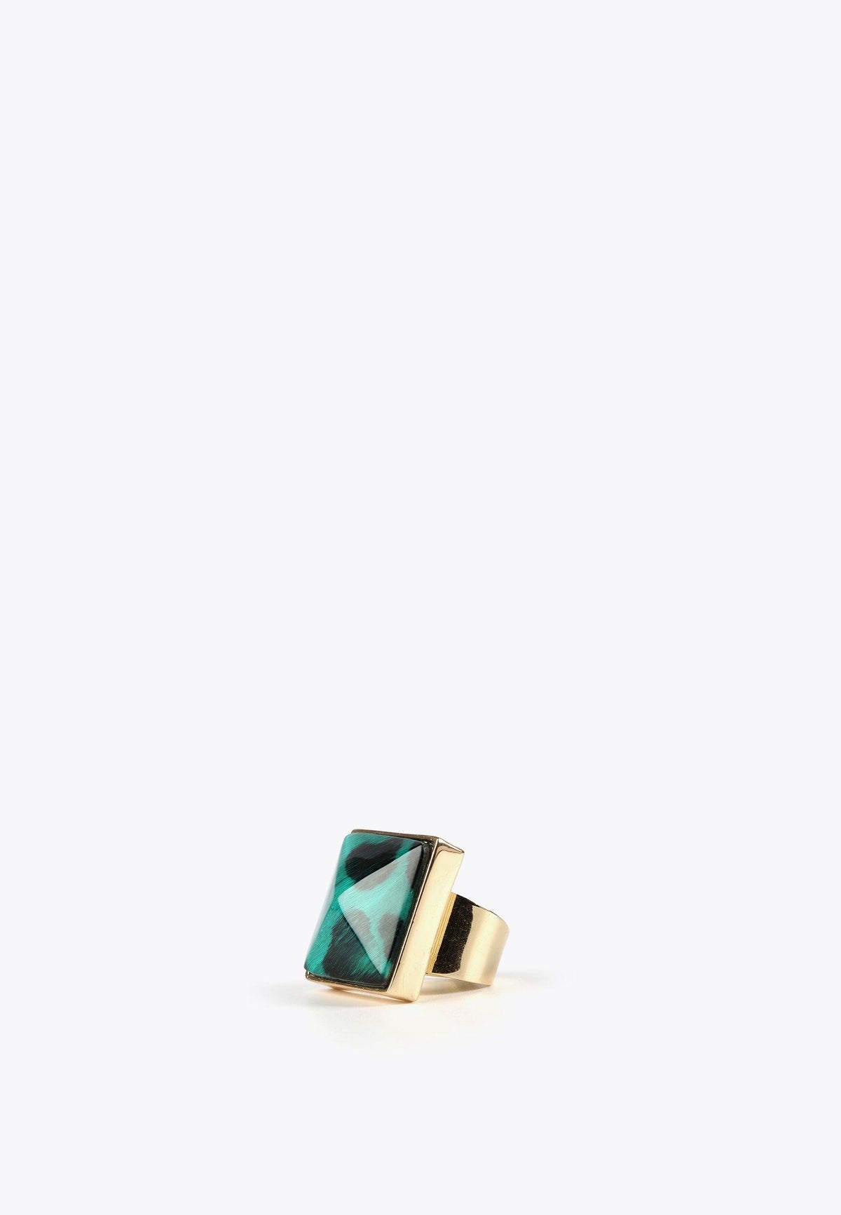 LS2403078-Electric-Blue-Green animal print crystal ring