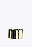 LS2403090-White-Black-Bracelet with three-coloured pieces