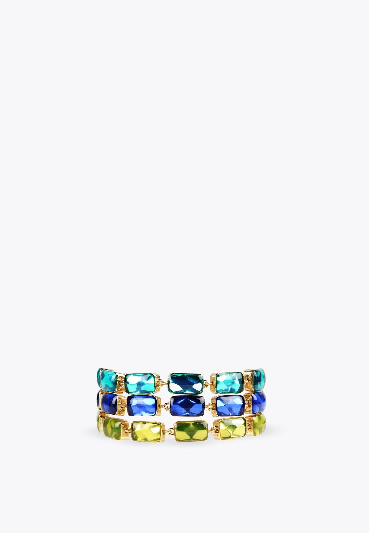 LS2403094-Blue-Yellow-Multicoloured crystals bracelet