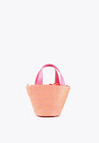 LS2404004-Pink-Orange-Two-tone basket-style crossbody bag