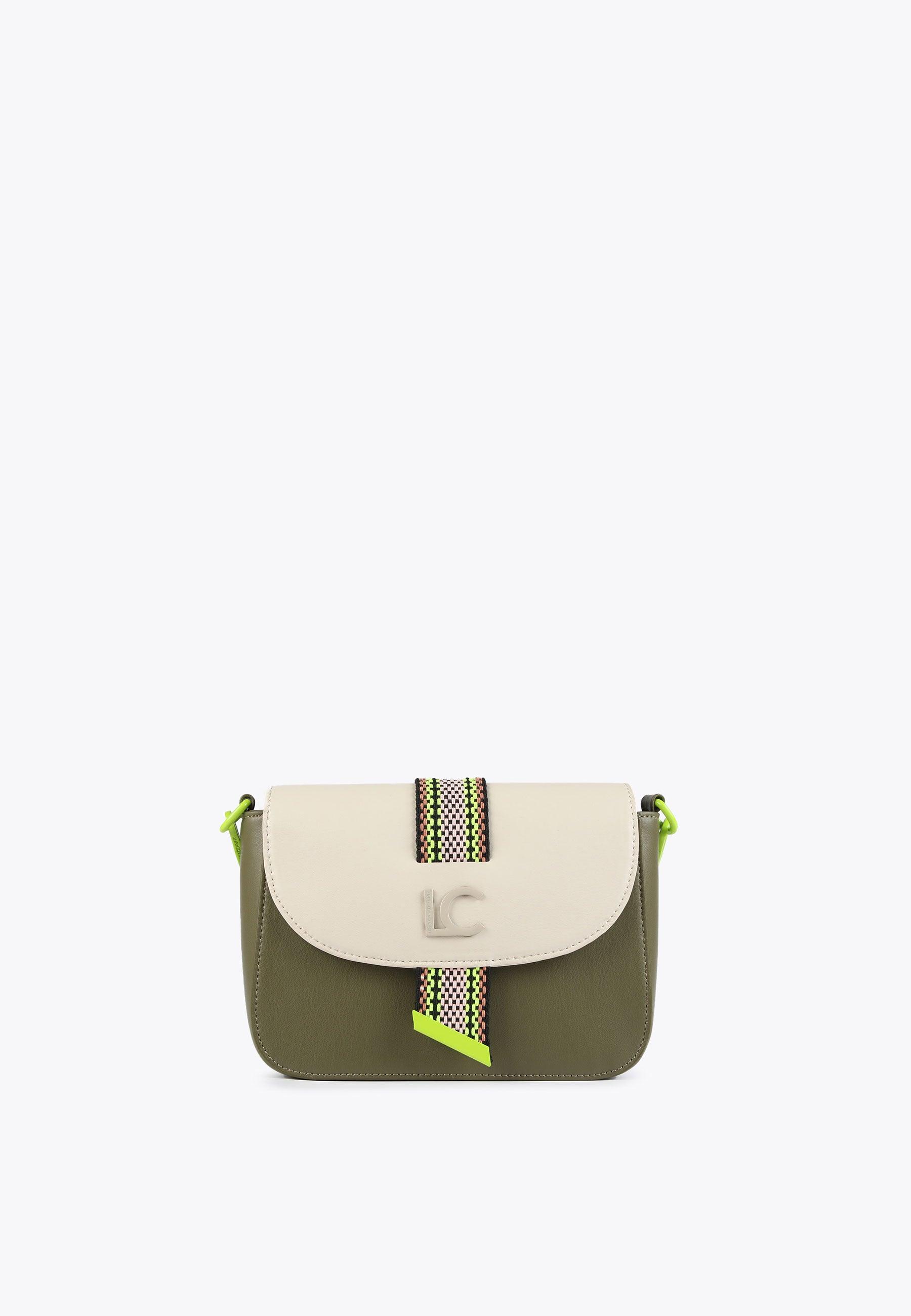 LS2404012-Khaki-Two-tone crossbody bag