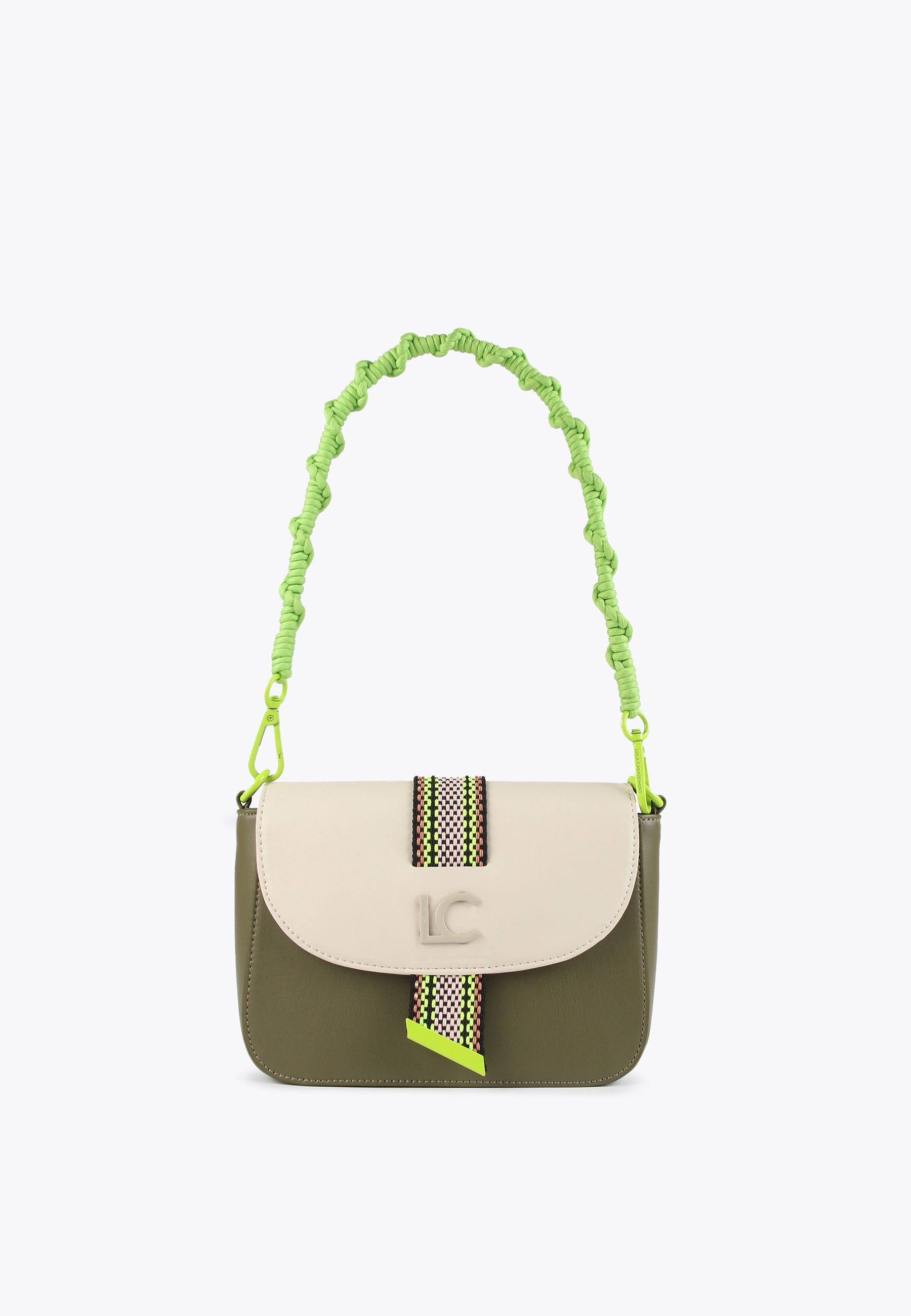 LS2404012-Khaki-Two-tone crossbody bag