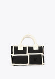 LS2404013-Black-Ecru-Crossbody bag with contrasting details