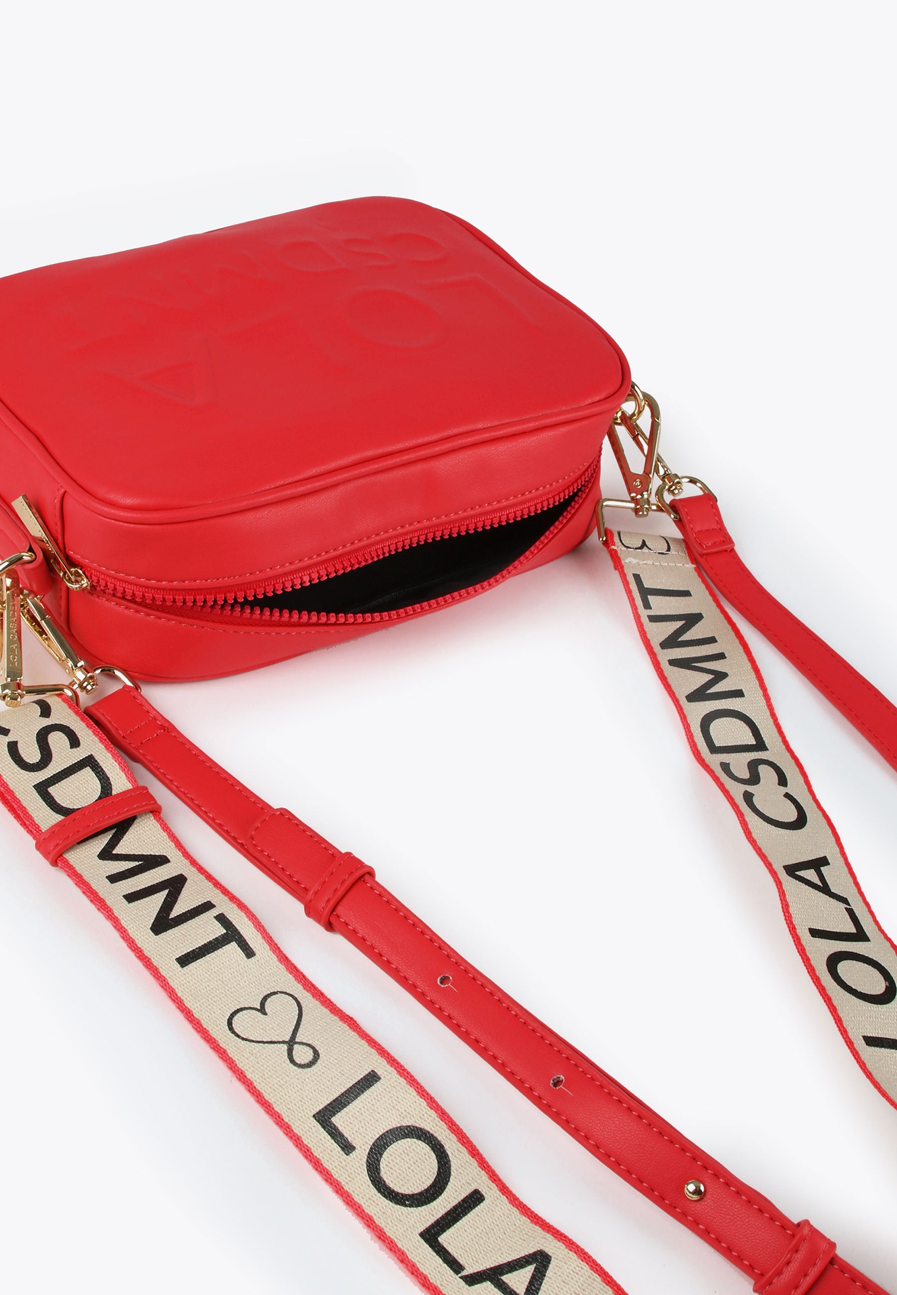 LS2404039-Red-Crossbody bag with a raised logo