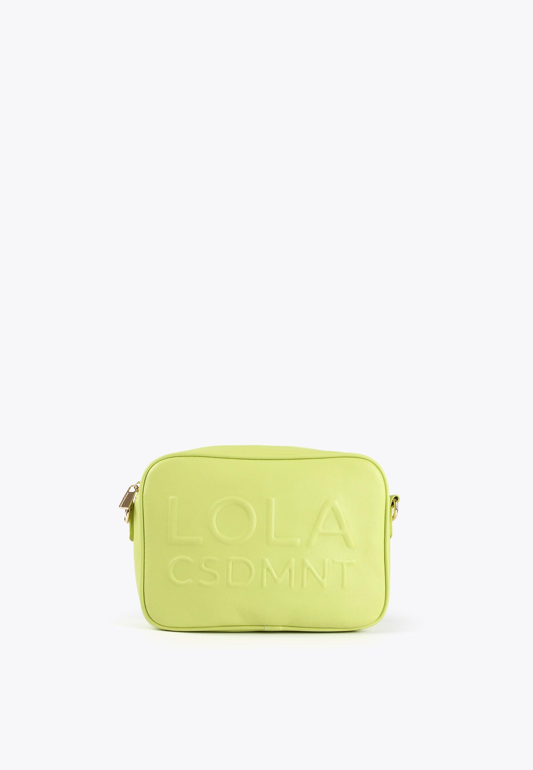 LS2404039-Lime-Crossbody bag with a raised logo