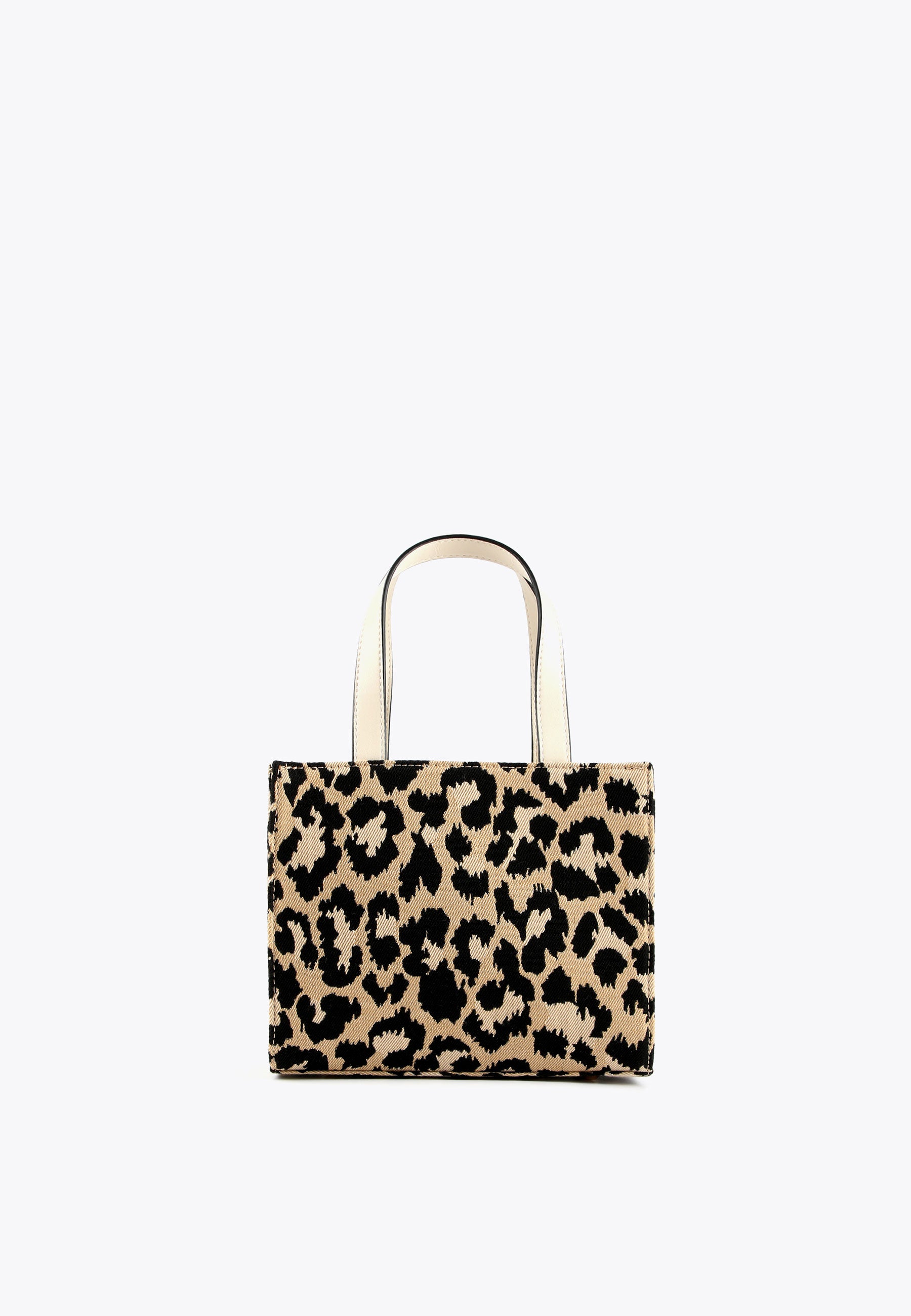 LS2404041-Ecru-Brown-Animal print canvas bag