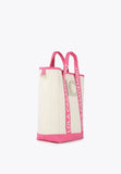 LS2404045-Ecru-Pink-Logo tote bag