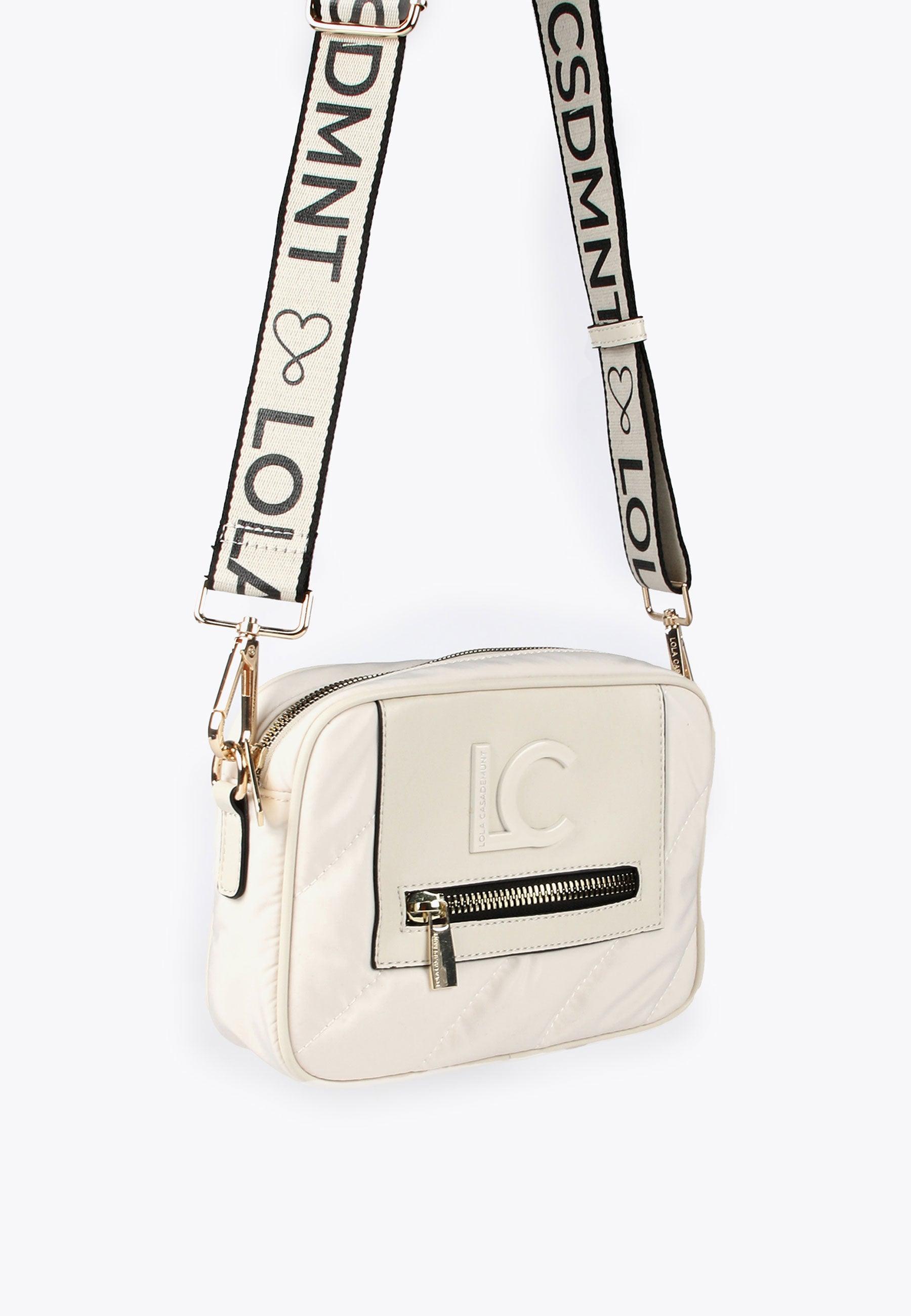 LS2404047-Ecru-Padded crossbody bag