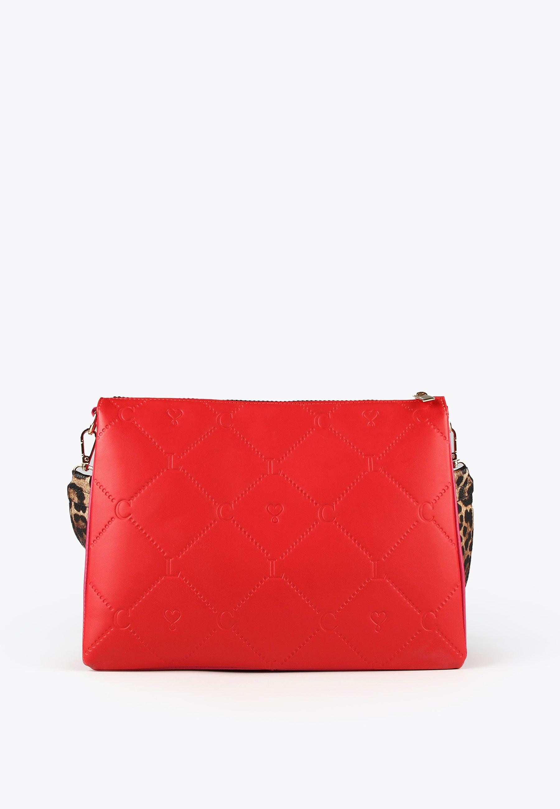 LS2404055-Red-Pink-Logo crossbody bag