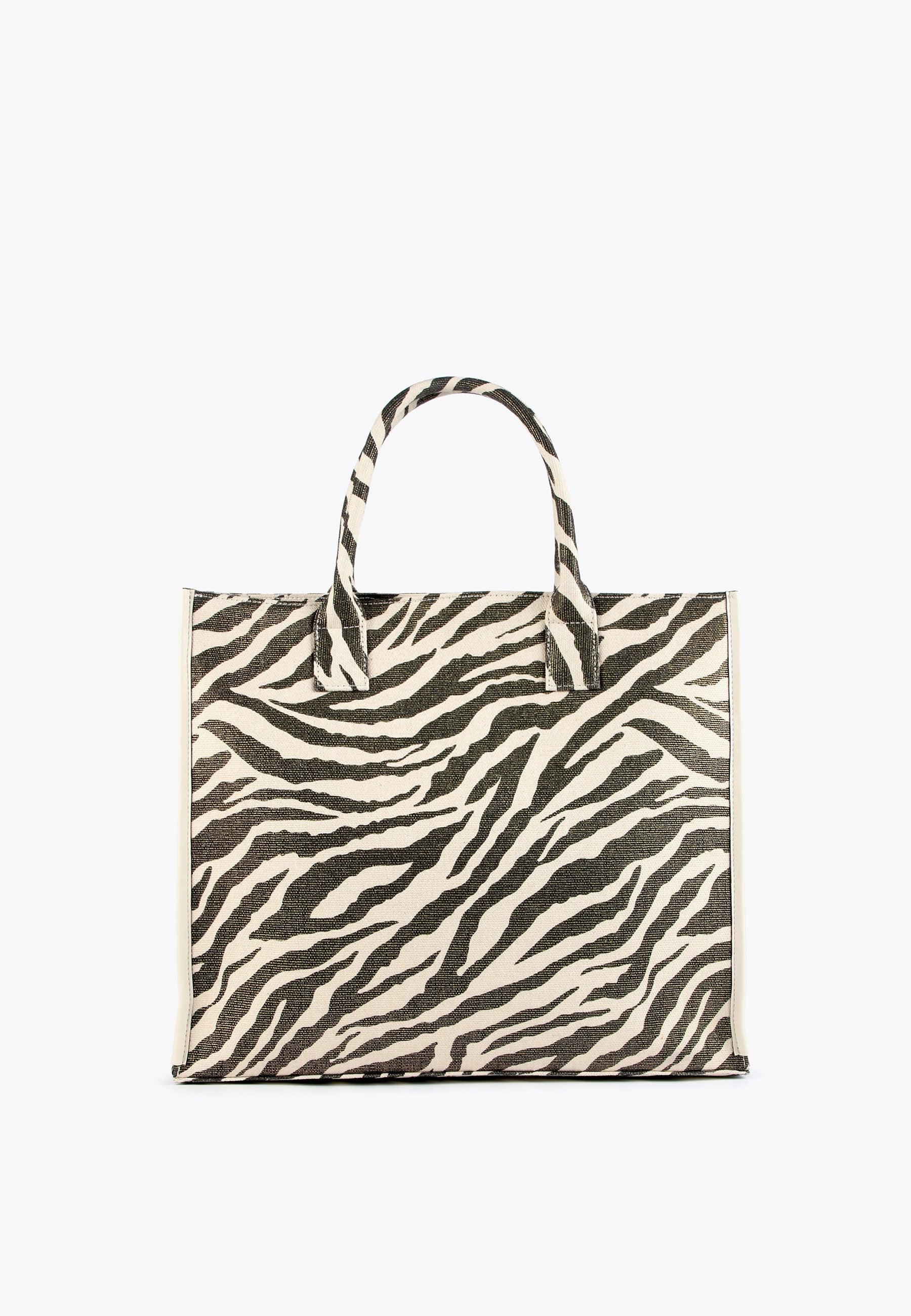 LS2404059-Ecru-Brown-Animal print tote bag