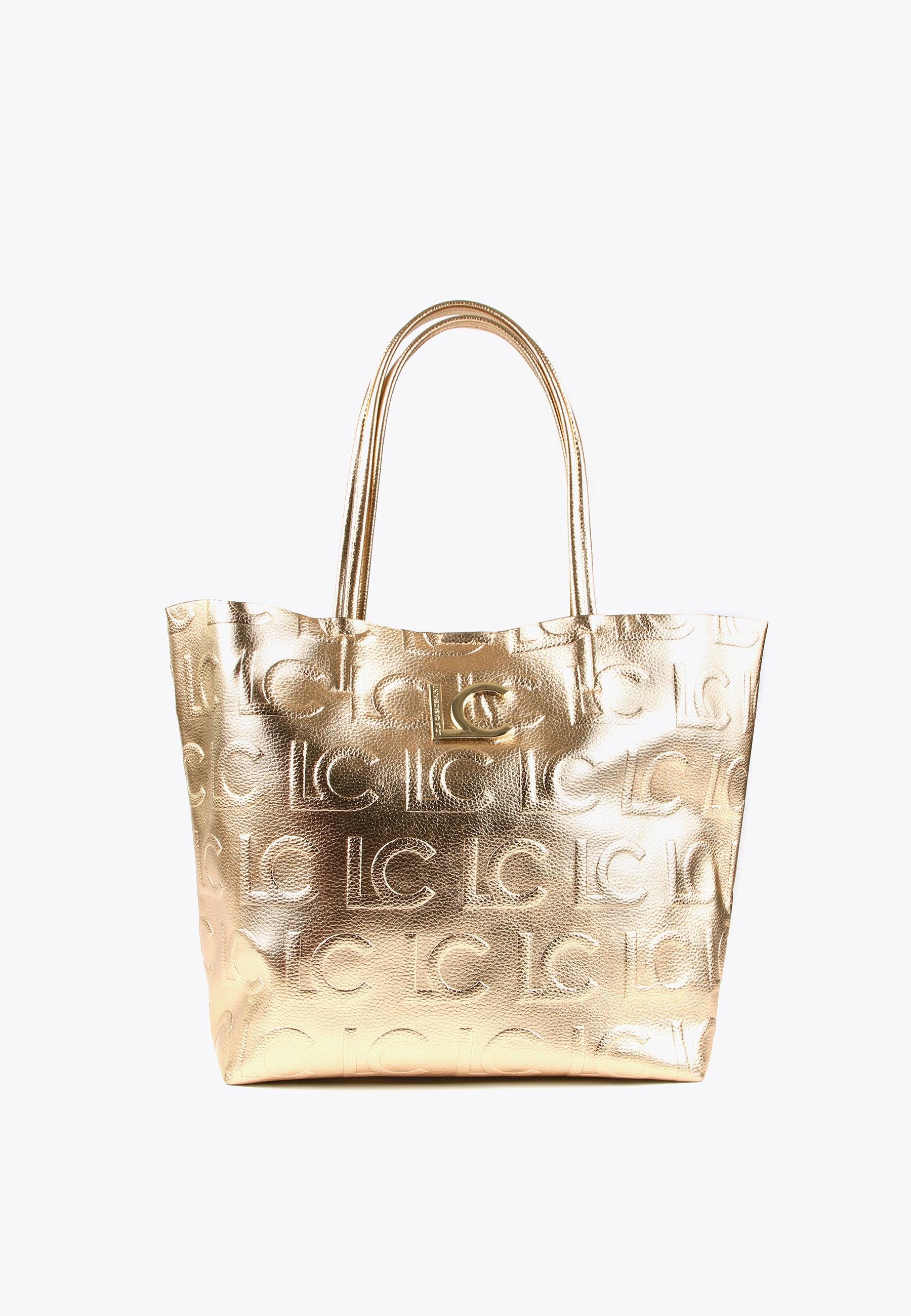 LS2404064-Gold-Metallic tote bag