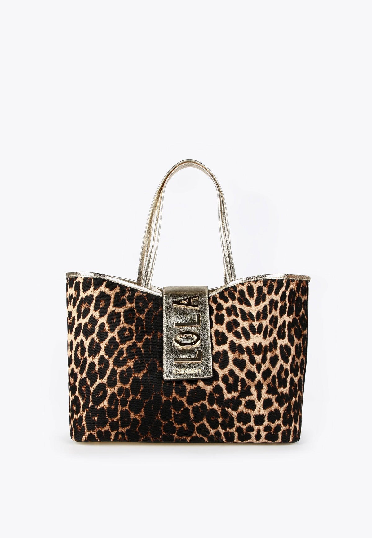 LS2404066-Ecru-Brown-Animal print tote bag