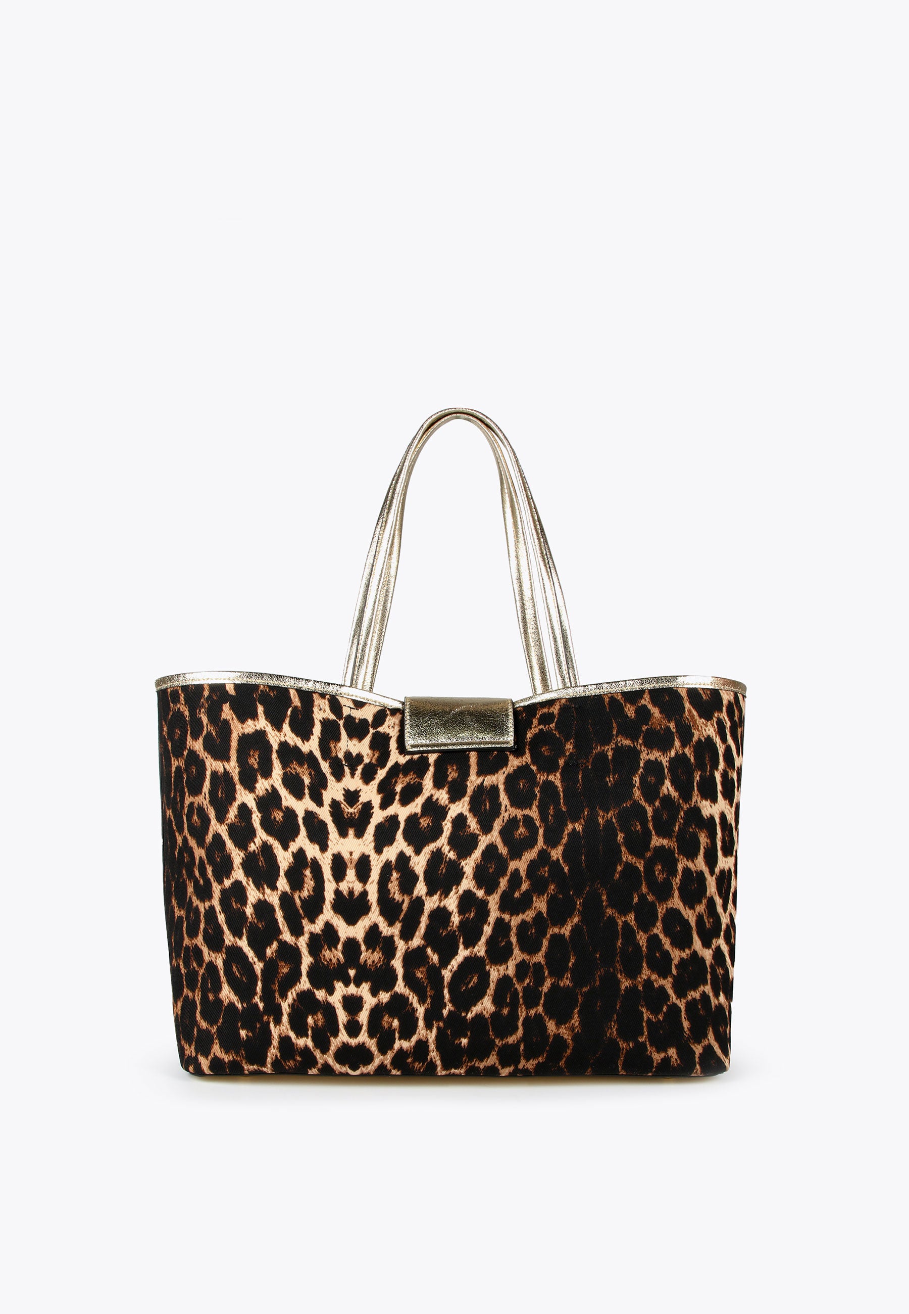 LS2404066-Ecru-Brown-Animal print tote bag