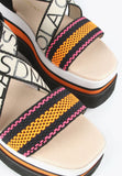 LS2405024-Orange-Black-Three-coloured platform sandals