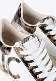 LS2405030-White-Brown-Sneakers with animal print details