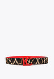 LS2406006-Red-Brown-Reversible printed belt