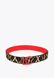 LS2406006-Red-Brown-Reversible printed belt