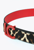 LS2406006-Red-Brown-Reversible printed belt