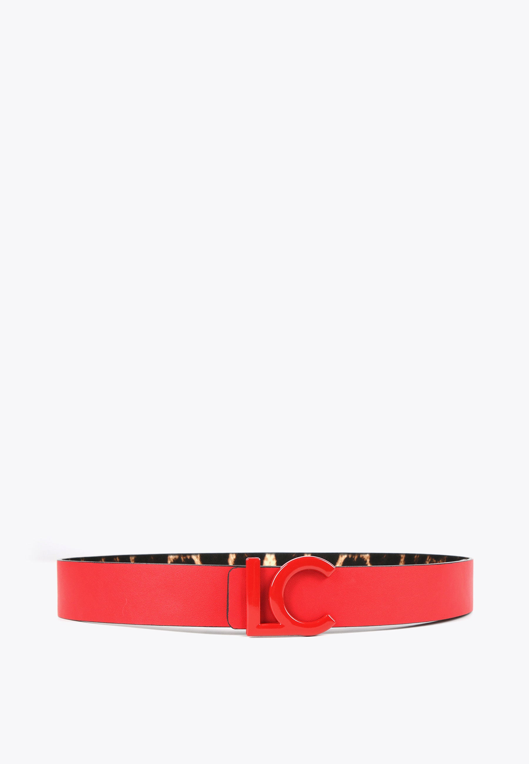 LS2406006-Red-Brown-Reversible printed belt