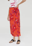 LS2408004-Orange-Pink-Printed pareo skirt