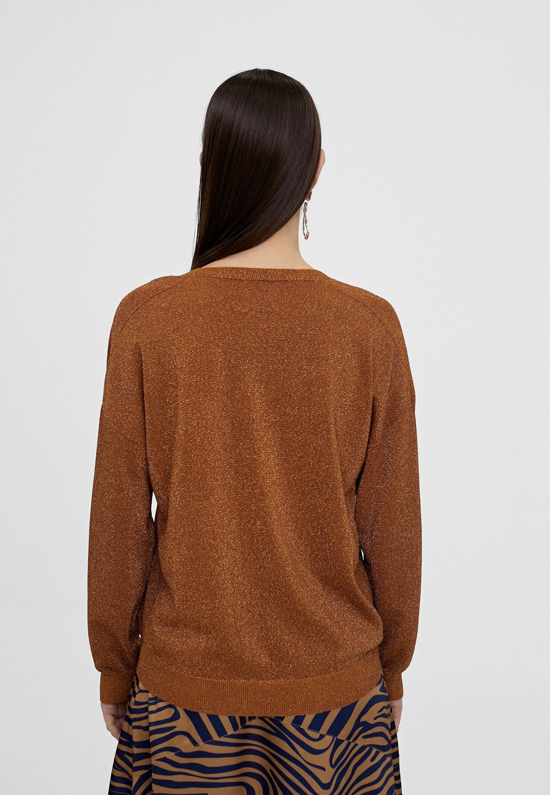 LS2411009-Copper-Basic knit sweater