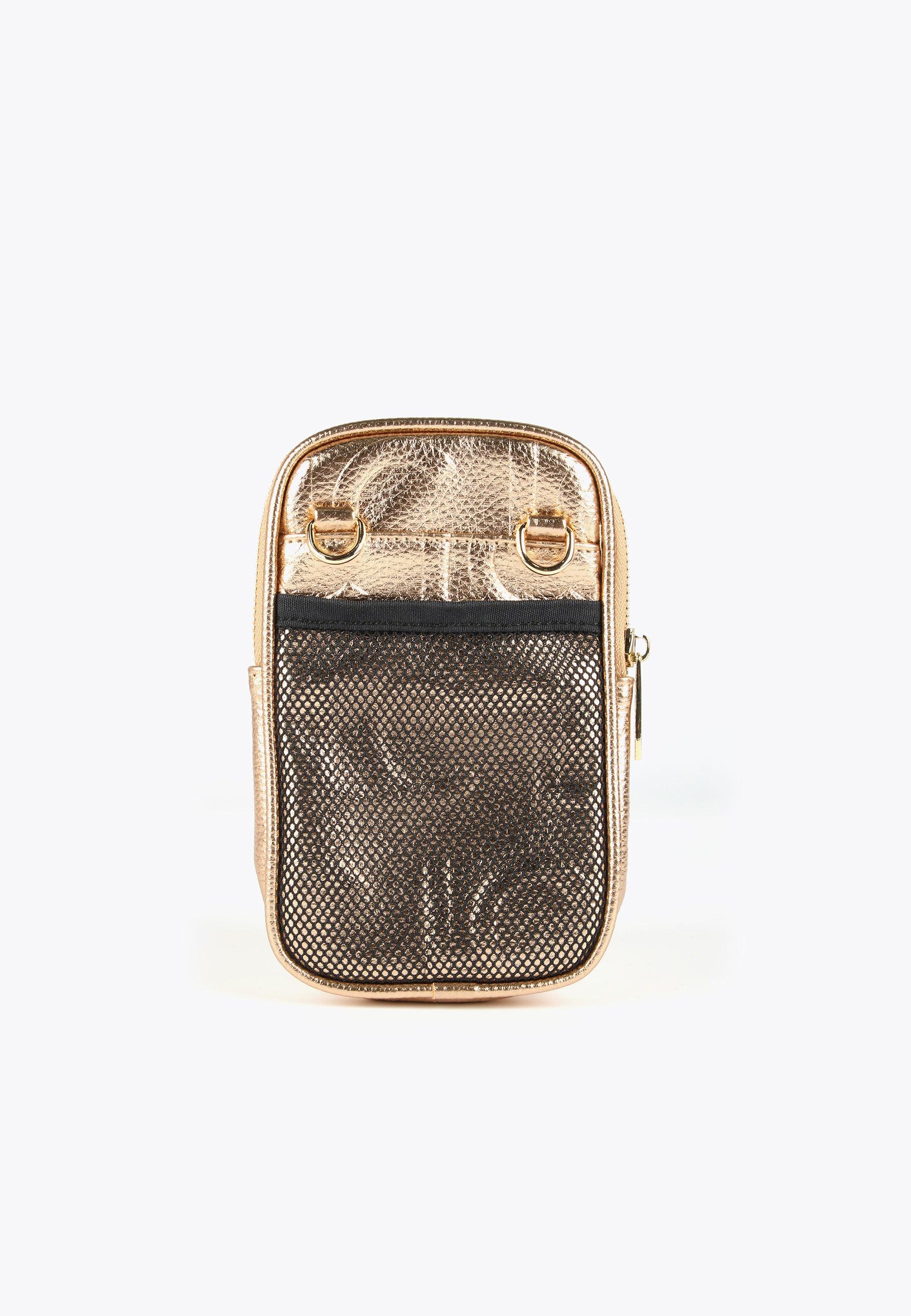 LS2412003-Gold-Metallic mobile phone bag