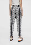 LS2414003-Black-White-Two-tone jogging trousers