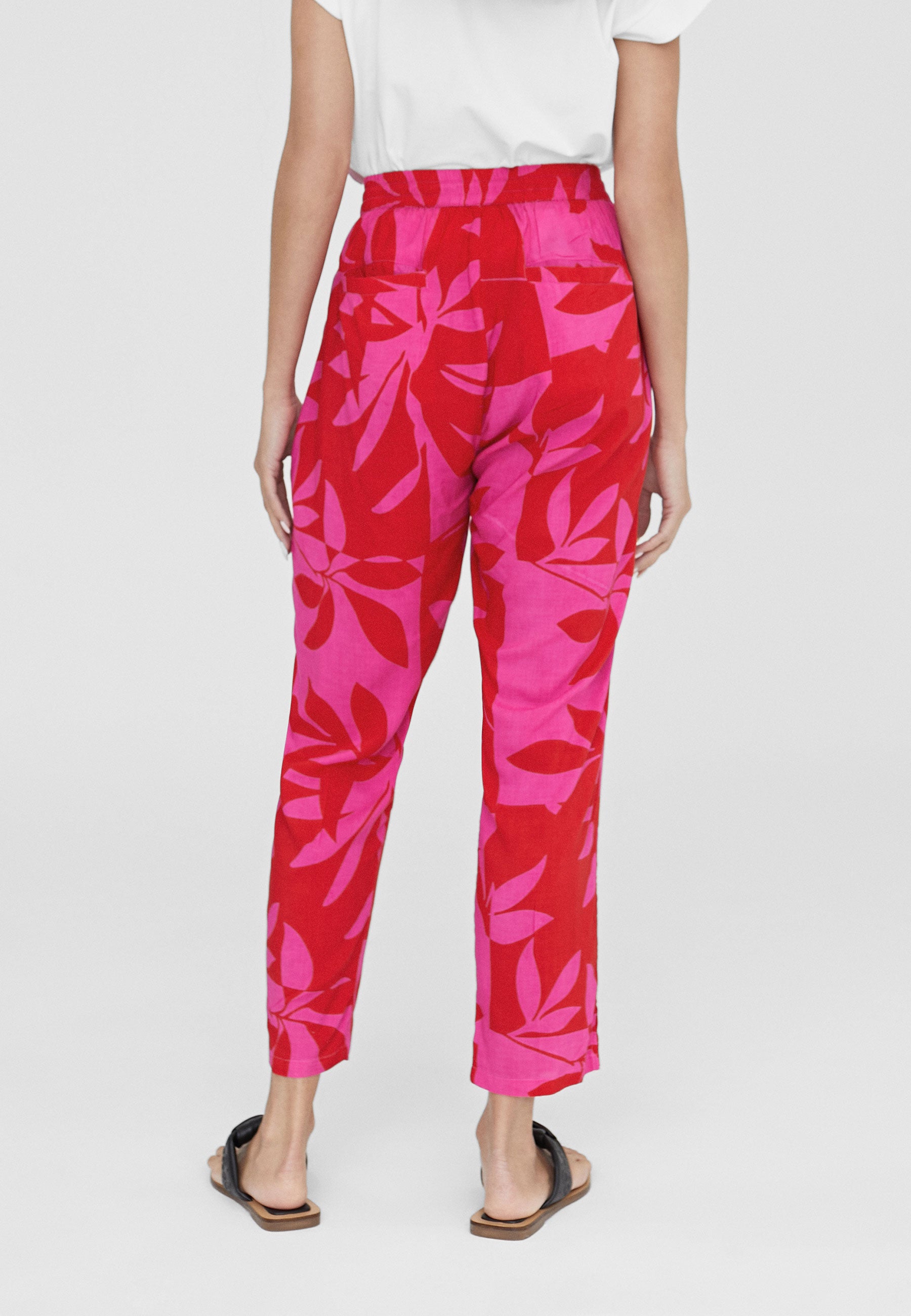 LS2414007-Red-Pink-Printed jogging trousers