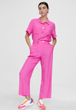 LS2414032-Fuchsia-Monochrome cropped trousers